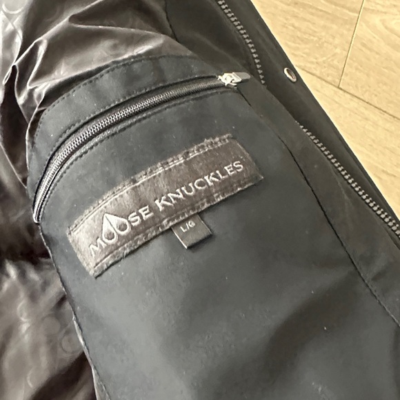 Moose Knuckles Black Hooded Puffer Jacket - Picture 5 of 9